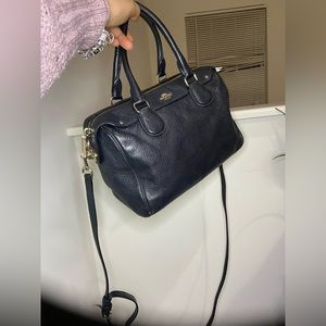 Coach Black Leather Boston Crossbody